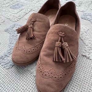 Aldo Brown Suede Tassle Loafers